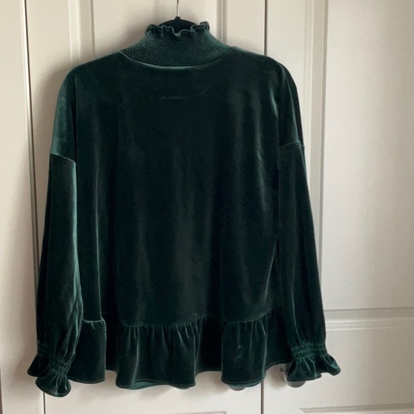 Soft Surroundings Velvet Ruffle Neck - Picture 5 of 6